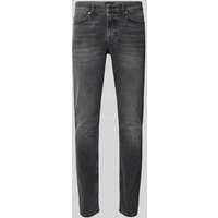 BOSS Orange Slim Fit Jeans aus Baumwoll-Mix Modell 'DELAWARE' in Graphit, Größe 31/32 von Boss Orange