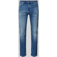 BOSS Orange Slim Fit Jeans aus Baumwoll-Mix Modell 'DELAWARE' in Jeansblau, Größe 33/30 von Boss Orange