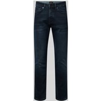 BOSS Orange Slim Fit Jeans aus Baumwoll-Mix Modell 'ONYX BO SYSTEM' in Dunkelblau, Größe 34/34 von Boss Orange