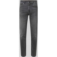 BOSS Orange Slim Fit Jeans aus Baumwoll-Mix Modell 'ONYX BO' in Dunkelgrau, Größe 33/32 von Boss Orange