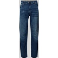 BOSS Orange Slim Fit Jeans aus Baumwoll-Mix Modell 'REMAINE' in Jeansblau, Größe 38/32 von Boss Orange