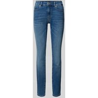 BOSS Orange Slim Fit Jeans im 5-Pocket-Design Modell 'JACKIE MR 4.0' in Blau, Größe 28/32 von Boss Orange