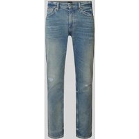 BOSS Orange Slim Fit Jeans im Destroyed-Look Modell 'DELAWARE' in Jeansblau, Größe 36/32 von Boss Orange