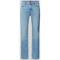 BOSS Orange Slim Fit Jeans mit Label-Detail Modell 'DELAWARE' in Jeansblau, Größe 34/32 von Boss Orange
