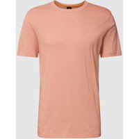 BOSS Orange Slim Fit Poloshirt mit Label-Detail Modell 'Tegood' in Hellrot, Größe S von Boss Orange