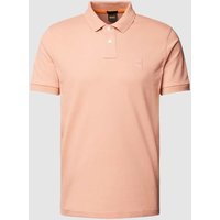 BOSS Orange Slim Fit Poloshirt mit Label-Patch Modell 'Passenger' in Hellrot, Größe L von Boss Orange