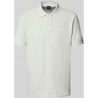BOSS Orange Slim Fit Poloshirt mit Label-Print Modell 'Prime' in Hellblau, Größe M BOSS Orange Slim Fit Poloshirt mit Label-Print Modell 'Prime' in Hellblau, Größe M von Boss Orange
