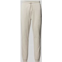 BOSS Orange Slim Fit Sweatpants mit elastischem Bund in Beige, Größe M von Boss Orange