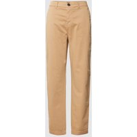 BOSS Orange Straight Fit Hose mit Knopfverschluss in Beige, Größe 34 von Boss Orange