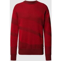 BOSS Orange Strickpullover im Colour-Blocking-Design Modell 'Arace' in Rot, Größe XXL von Boss Orange