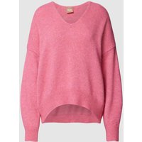 BOSS Orange Strickpullover mit Alpaka-Anteil Modell 'Fondianan' in Pink, Größe S von Boss Orange