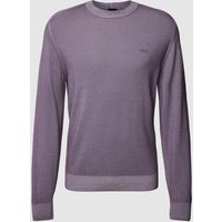 BOSS Orange Strickpullover mit Label-Detail Modell 'Astefe' in Flieder, Größe XXL von Boss Orange