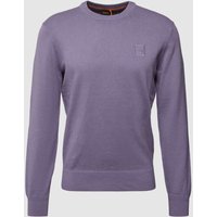 BOSS Orange Strickpullover aus Baumwoll-Kaschmir-Mix Modell 'Kanovano' in Flieder, Größe XXL von Boss Orange