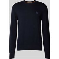 BOSS Orange Strickpullover aus Baumwoll-Kaschmir-Mix Modell 'Kanovano' in Marine, Größe XXL von Boss Orange