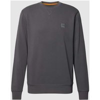 BOSS Orange Sweatshirt mit Label-Detail Modell 'WESTART' in Dunkelgrau, Größe XL von Boss Orange