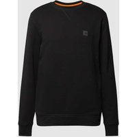 BOSS Orange Sweatshirt mit Label-Detail Modell 'Westart' in Black, Größe L von Boss Orange