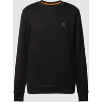 BOSS Orange Sweatshirt mit Label-Detail Modell 'Westart' in Black, Größe M von Boss Orange