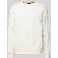 BOSS Orange Sweatshirt mit Label-Stitching Modell 'Westart' in Offwhite, Größe XXL von Boss Orange