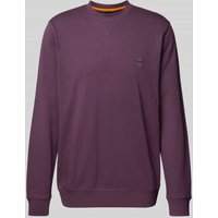 BOSS Orange Sweatshirt mit Label-Stitching Modell 'Westart' in Purple, Größe XXL von Boss Orange