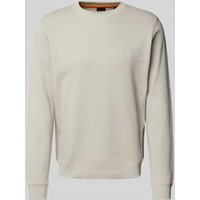 BOSS Orange Sweatshirt mit Label-Stitching Modell 'Westart' in Sand, Größe XXL von Boss Orange