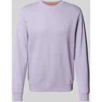 BOSS Orange Sweatshirt mit Logo-Detail Modell 'Westart' in Flieder, Größe S von Boss Orange