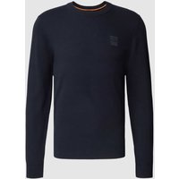 BOSS Orange Sweatshirt mit Logo-Patch Modell 'Kanovano' in Dunkelblau, Größe L von Boss Orange