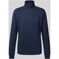 BOSS Orange Sweatshirt mit Stehkragen Modell 'Zetrust' in Dunkelblau, Größe XL von Boss Orange