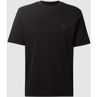 BOSS Orange T-Shirt aus Baumwolle mit Label-Patch Modell 'TSlogo' in Black, Größe S von Boss Orange