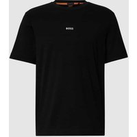 BOSS Orange T-Shirt mit Brand-Schriftzug in Black, Größe S von Boss Orange