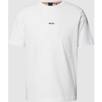 BOSS Orange T-Shirt mit Brand-Schriftzug in Weiss, Größe XXL von Boss Orange
