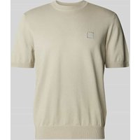BOSS Orange T-Shirt aus Baumwoll-Kaschmir-Mix Modell 'Kanache' in Sand, Größe XXL von Boss Orange