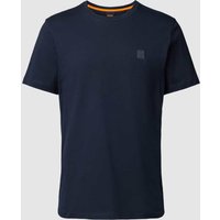 BOSS Orange T-Shirt mit Label-Print Modell 'Tales' in Marine, Größe XXL von Boss Orange