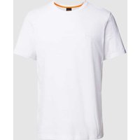 BOSS Orange T-Shirt mit Label-Print Modell 'Tales' in Weiss, Größe XL von Boss Orange