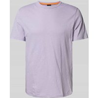 BOSS Orange T-Shirt mit Label-Print Modell 'Tegood' in Flieder, Größe XXL von Boss Orange