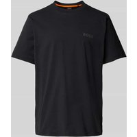 BOSS Orange T-Shirt mit Label-Print Modell 'Telogoboss' in Black, Größe XL von Boss Orange