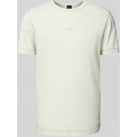 BOSS Orange T-Shirt mit Label-Print Modell 'Tokks' in Sand, Größe L von Boss Orange
