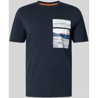 BOSS Orange T-Shirt mit Motiv- und Label-Print Modell 'Dune' in Dunkelblau, Größe L von Boss Orange
