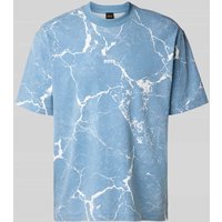 BOSS Orange T-Shirt mit Rundhalsausschnitt in Rauchblau, Größe S von Boss Orange