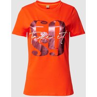 BOSS Orange T-Shirt mit Statement-Print in Orange, Größe S von Boss Orange