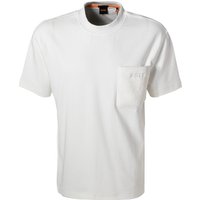 BOSS Orange Herren T-Shirt weiß Baumwolle von Boss Orange