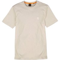 BOSS Orange Herren T-Shirt beige Baumwolle von Boss Orange