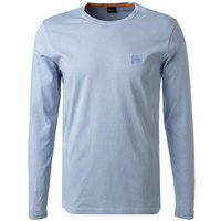 BOSS Orange Herren Longsleeve blau Baumwolle von Boss Orange