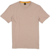 BOSS Orange Herren T-Shirt braun Baumwolle von Boss Orange