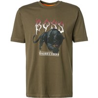 BOSS Orange Herren T-Shirt grün Baumwolle von Boss Orange