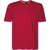 BOSS Orange Herren T-Shirt rot Baumwolle von Boss Orange