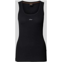 BOSS Orange Tanktop mit Label-Stitching Modell 'Ematite' in Black, Größe M von Boss Orange