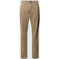 BOSS Orange Tapered Fit Chino mit französischen Eingrifftaschen in Beige, Größe 30/32 von Boss Orange