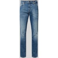 BOSS Orange Tapered Fit Jeans im 5-Pocket-Design Modell 'ONYX' in Jeansblau, Größe 31/34 von Boss Orange