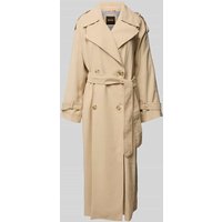 BOSS Orange Trenchcoat mit Bindegürtel Modell 'Coluent' in Sand, Größe 46 von Boss Orange