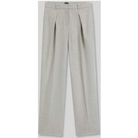 BOSS Orange Weite Hose aus Flanell mit Woll-Anteil Modell 'TAFLONG' in Hellgrau Melange, Größe 38 von Boss Orange